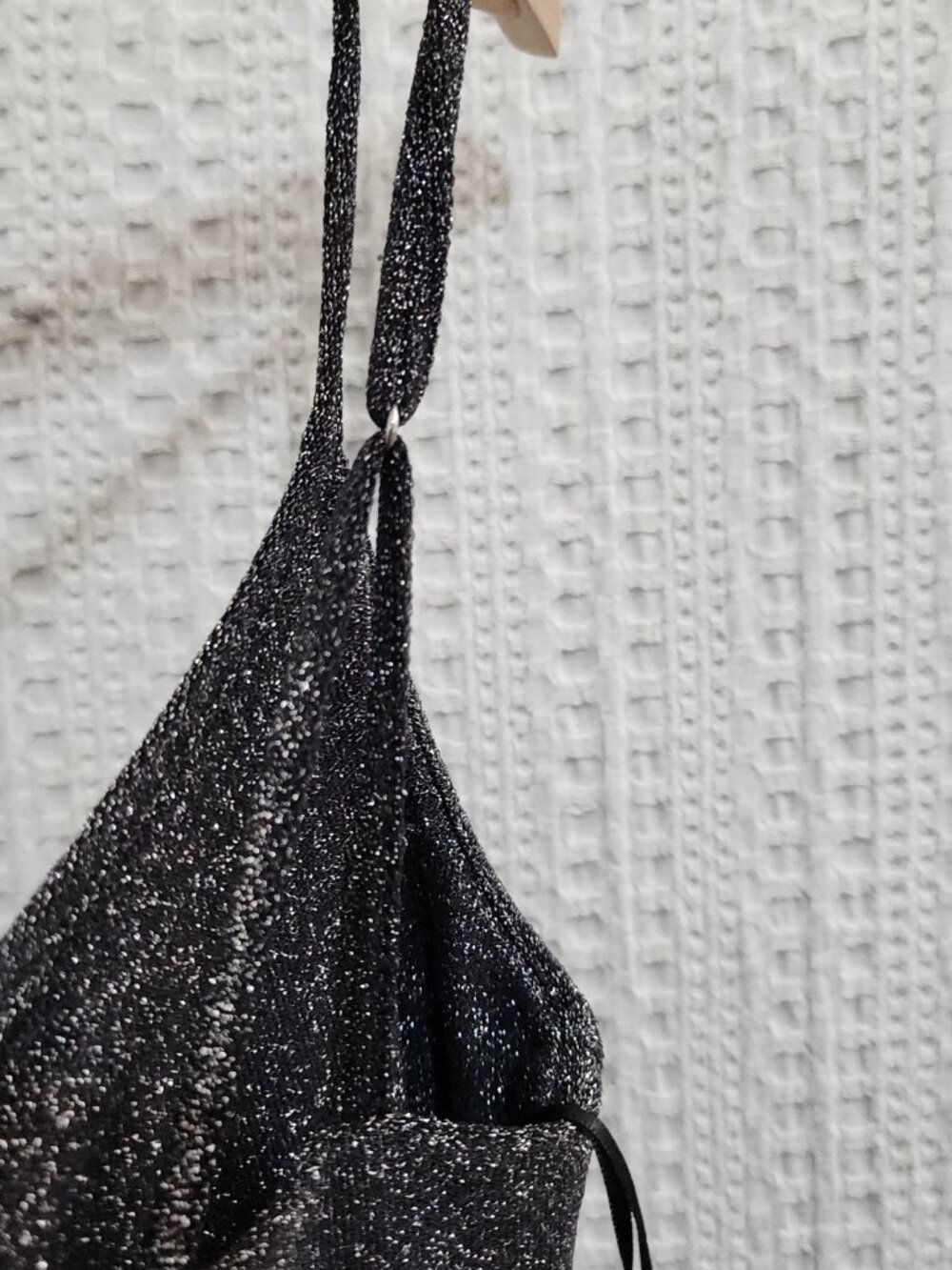 Urban Outfitters Arna Sparkle Midi Dress Gray and Black Women's Size Medium - Picture 9 of 14